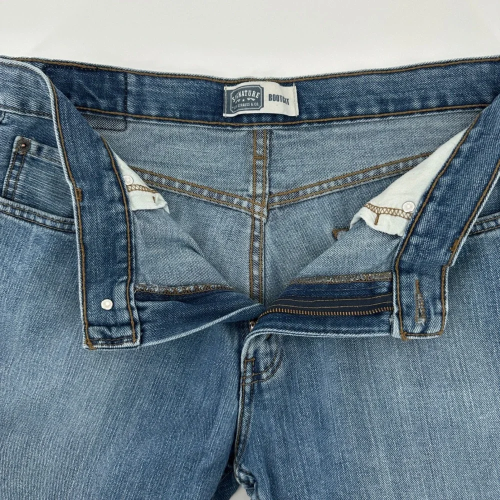 Signature by Levi‎ Strauss & Co Mens 34x30 Bootcut Jeans Medium Wash